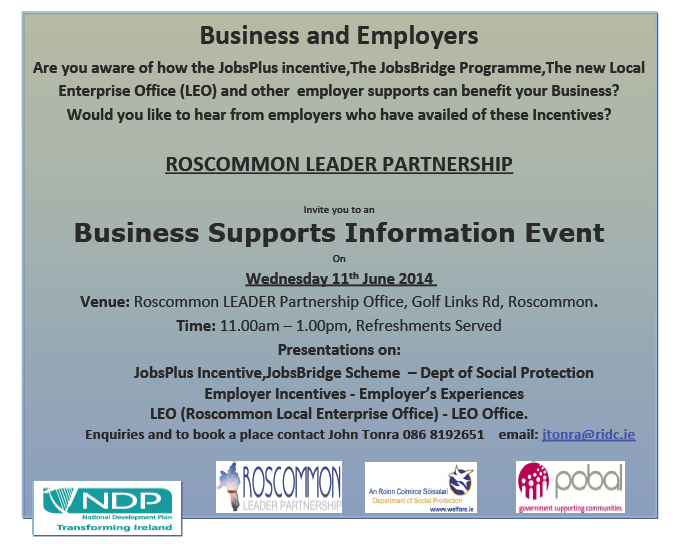 Business Supports Information Event